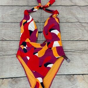 Adore Me Kids One Piece Swimsuit - Red, Orange, Purple